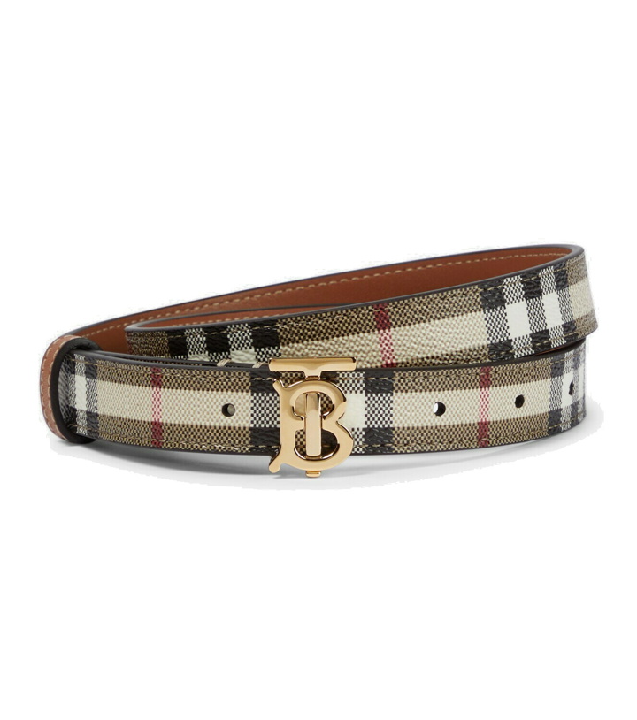Photo: Burberry Logo checked belt