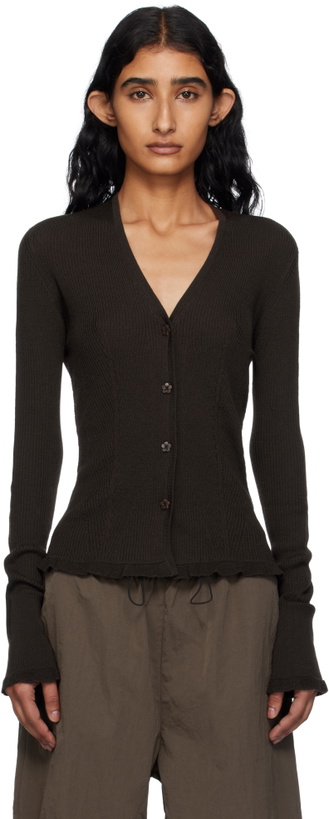Photo: Cecilie Bahnsen Brown Bessie Cardigan