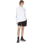 Heron Preston White and Blue World Wide Love Long Sleeve T-Shirt