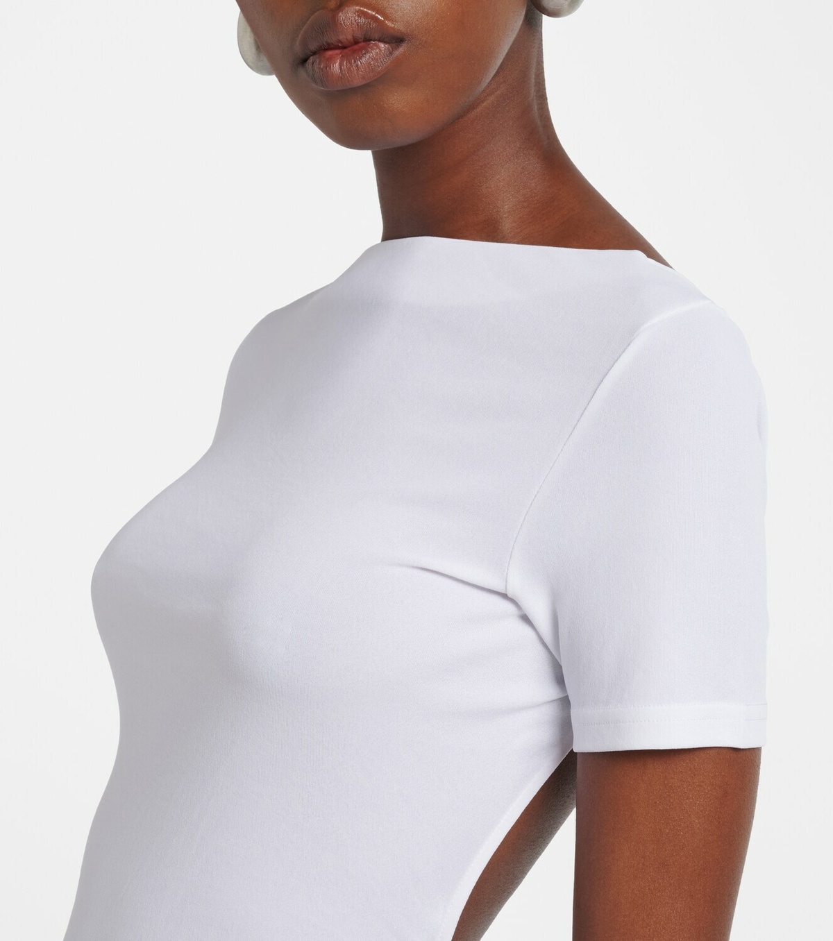 Jacquemus The Sole cutout jersey midi dress