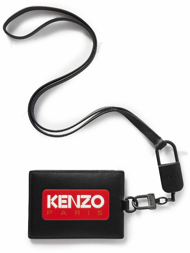 Photo: KENZO - Logo-Embossed Leather Card Holder