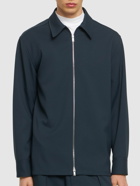 JIL SANDER - Fine Tech Gabardine Zipped Shirt