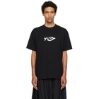 Y-3 Black Liquid Logo Short Sleeve T-shirt