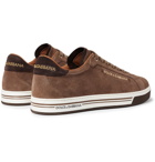 Dolce & Gabbana - Roma Logo-Embellished Suede Sneakers - Men - Tan