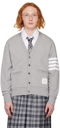 Thom Browne Gray 4-Bar Cardigan