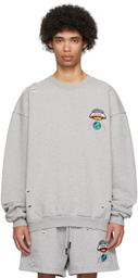 Members of the Rage Gray Distressed Sweatshirt