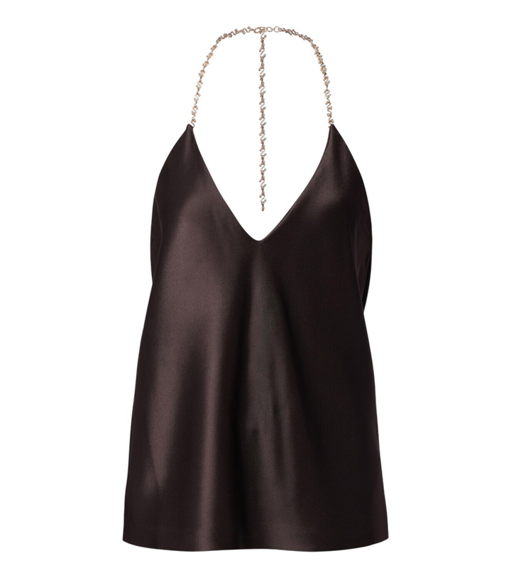 Photo: Sportmax Satin halterneck top
