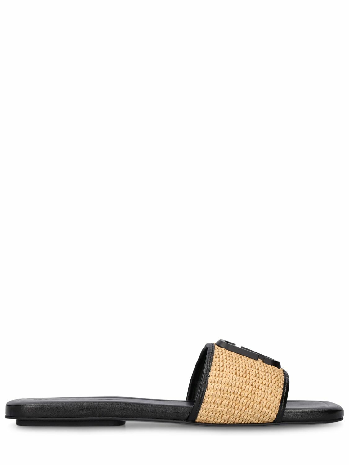 MARC JACOBS - 10mm The J Marc Raffia Flat Sandals