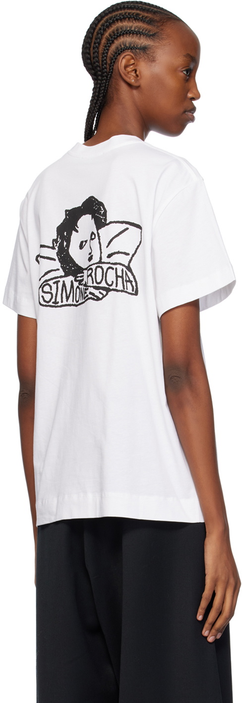 Simone Rocha White Angel Baby T-Shirt Simone Rocha