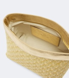 Missoni Mini leather-trimmed lamé pouch