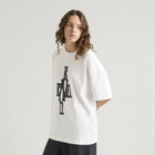 END. Cross T-shirt in Off White