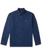 A.P.C. - Mathias Button-Down Collar Logo-Embroidered Denim Shirt - Blue