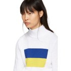 Anton Belinskiy White Mock Neck Sweater