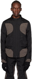 HOKITA Black & Gray Layered Jacket