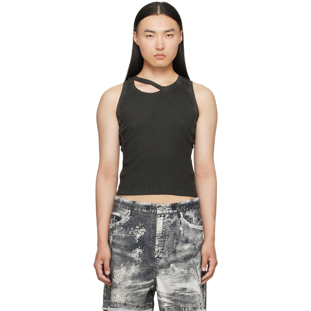 CAMPERLAB Black Ribbed Tank Top