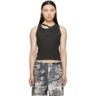 CAMPERLAB Black Ribbed Tank Top