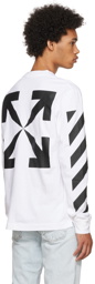 Off-White White Diag Arrow Skate Long Sleeve T-Shirt