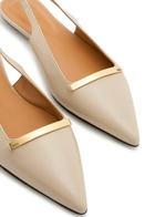Tods Slingback Ballerina Flats Sand