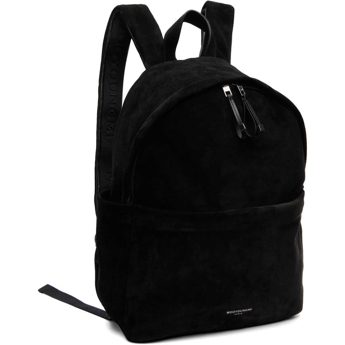 WOOYOUNGMI Black Suede Backpack