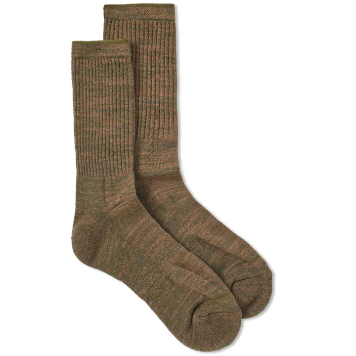 Photo: Anonymous Ism Boucle Mix Socks Green