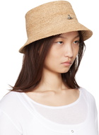 Vivienne Westwood Beige Raffia Bucket Hat