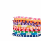 Roxanne Assoulin Women's Technicolour Stripe Bracelets Set in Multi 