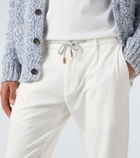Eleventy Cotton-blend slim pants