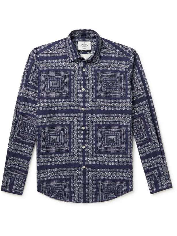 Photo: Portuguese Flannel - Printed Cotton-Flannel Shirt - Blue