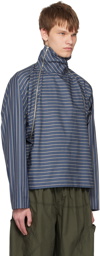 SC103 Blue Striped Sweater