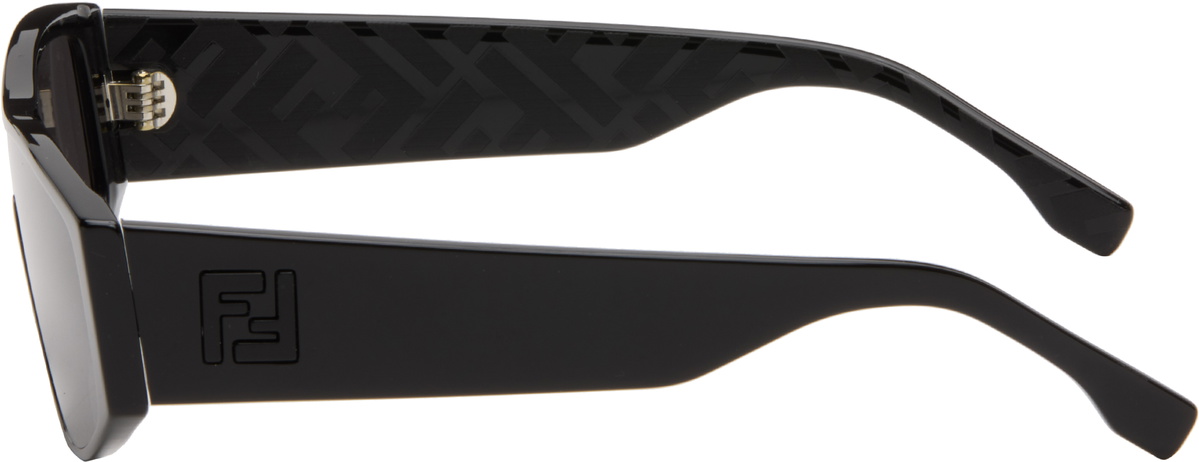 Fendi Black 'FF' Squared Sunglasses