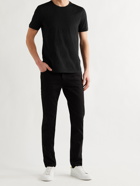 FENDI - Logo-Embroidered Cotton-Jersey T-Shirt - Black