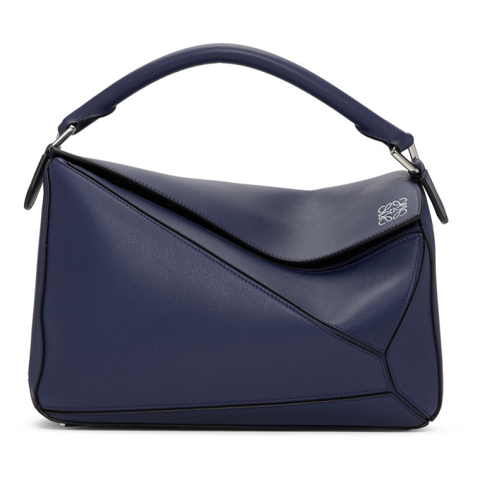 Loewe Navy Puzzle Bag Loewe