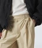 Calvin Klein Collection Baxter pleated cotton straight pants