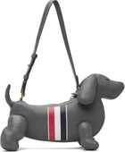Thom Browne Gray RWB Stripe Baby Hector Bag