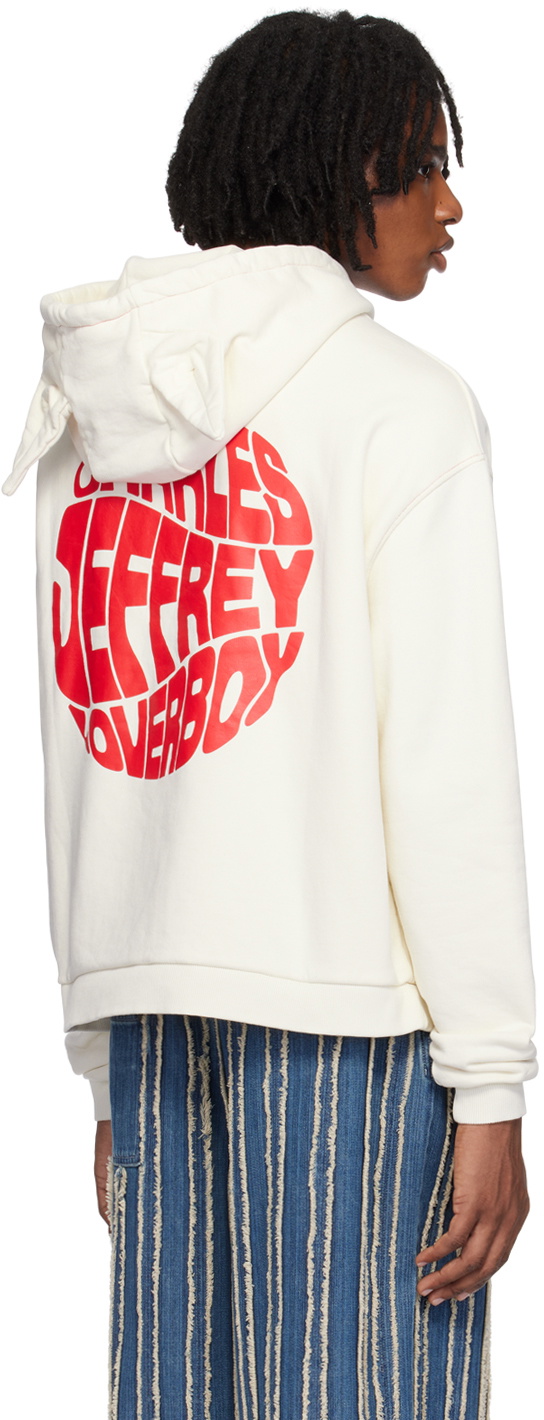 Charles Jeffrey LOVERBOY Off-White Printed Hoodie
