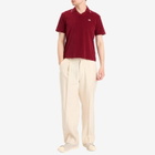 Adidas x Wales Bonner Polo Shirt in Collegiate Burgundy