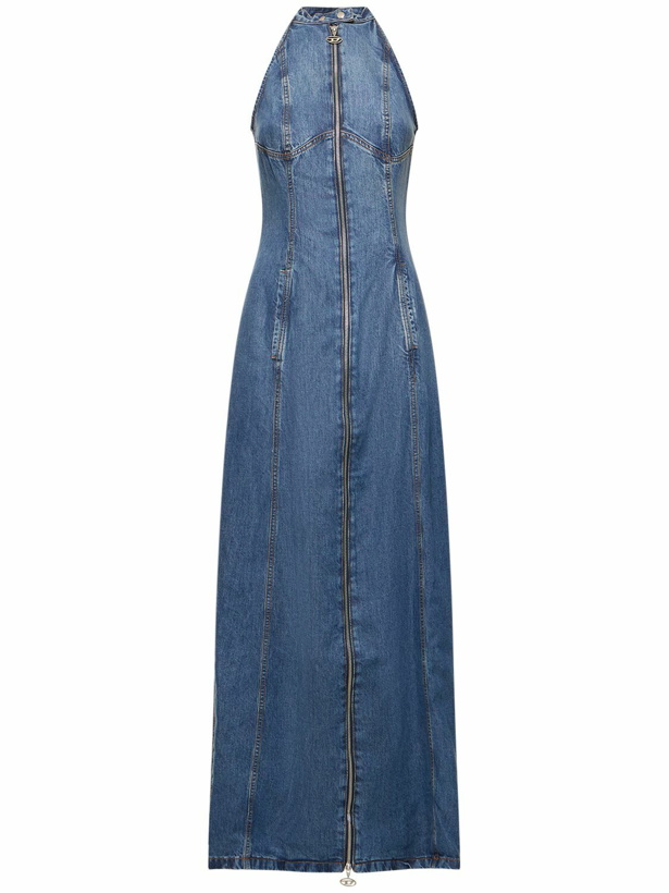 Photo: DIESEL - De-lulu Sleeveless Denim Zip Maxi Dress