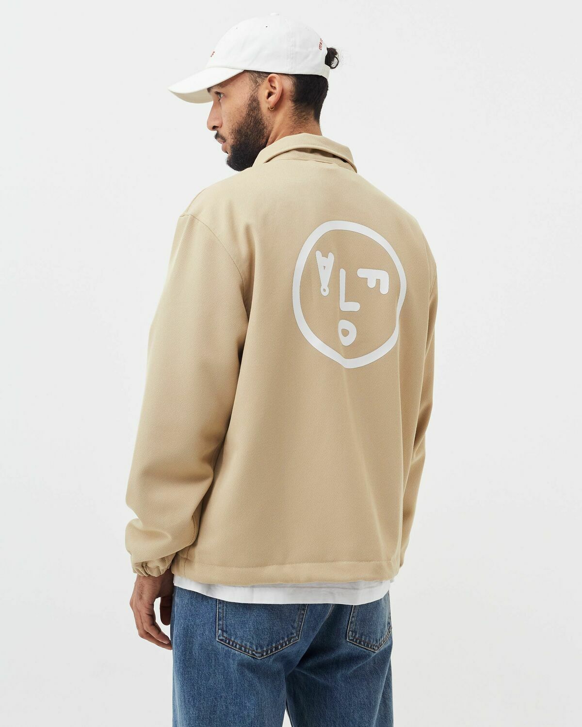 ølåf Coach Jacket Beige College Jackets