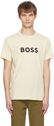 BOSS Beige Crewneck T-Shirt