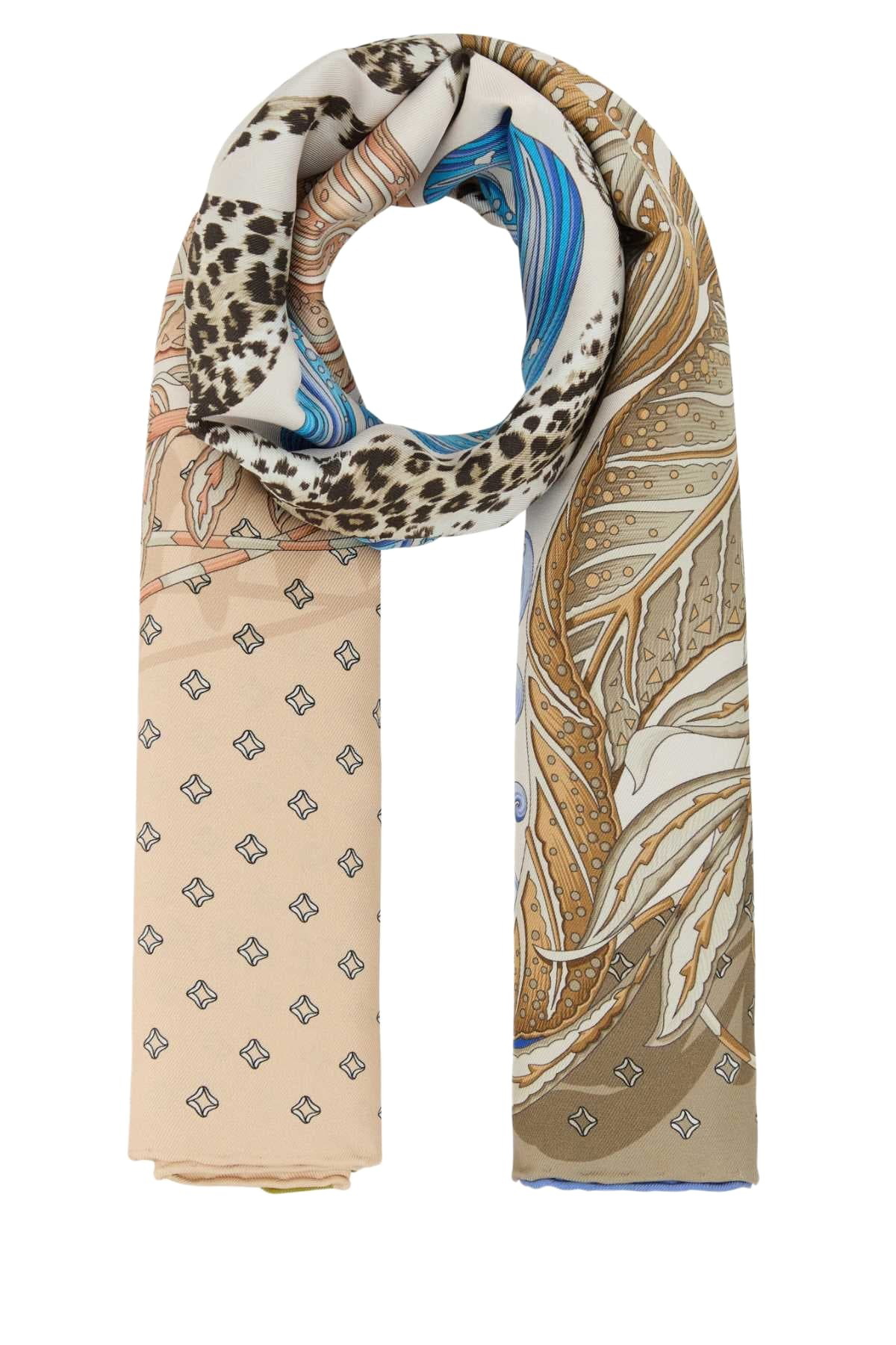 【送料&関税込】Ferragamo Silk Scarf With Print India print silk scarf - Women | Ferragamo