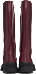 Nicole Saldaña Burgundy Anna Tall Boots