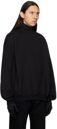 Balenciaga Black Care Label Sweatshirt