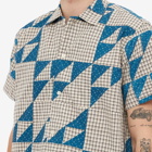 Bode Men's Wandering Lover Quilt Shirt in Blue/Multi