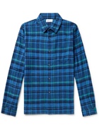 John Elliott - Checked Cotton-Flannel Shirt - Blue