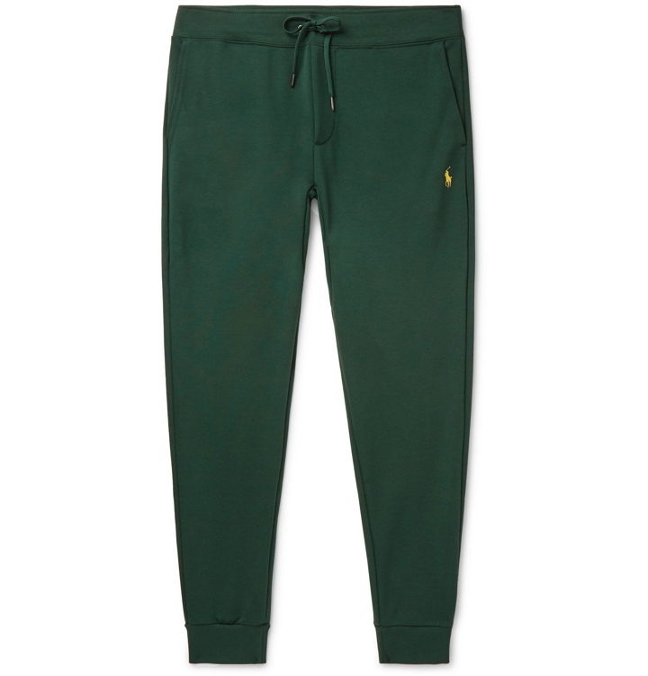 Photo: Polo Ralph Lauren - Tapered Logo-Embroidered Jersey Sweatpants - Green