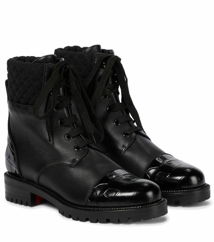 Photo: Christian Louboutin - Mayr leather combat boots