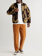 YMC - Beach Cow-Print Fleece Jacket - Brown