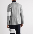 Thom Browne - Striped Melangé Cotton Blazer - Gray