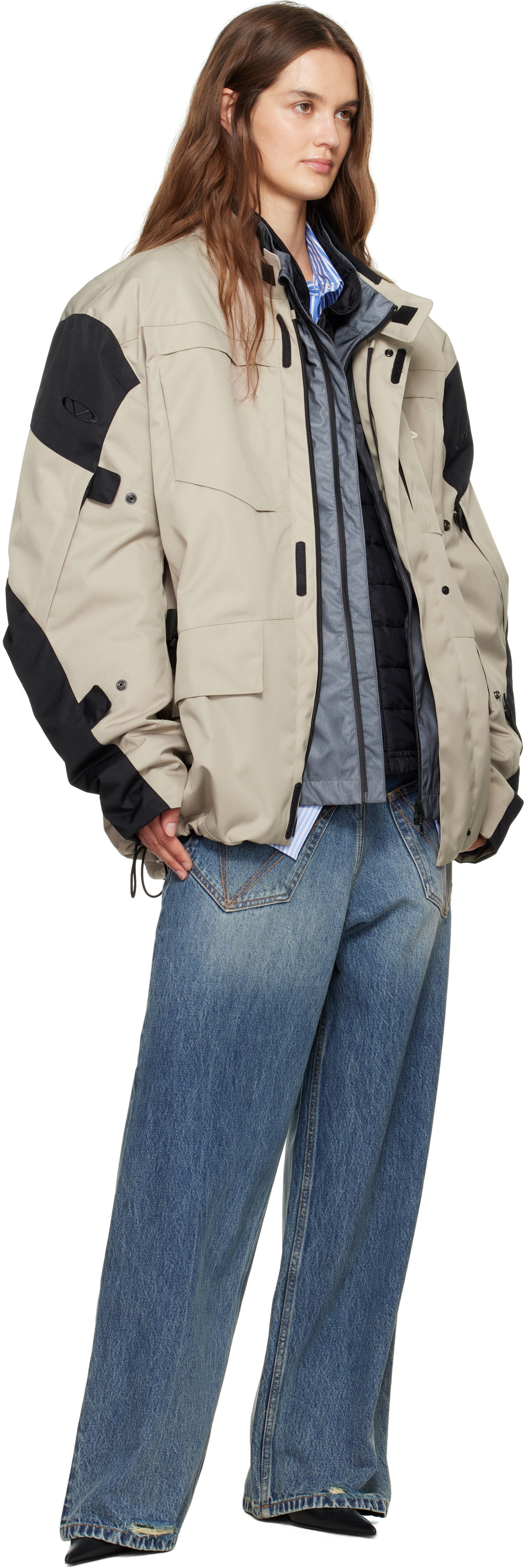 VETEMENTS Blue Back To Front Jeans