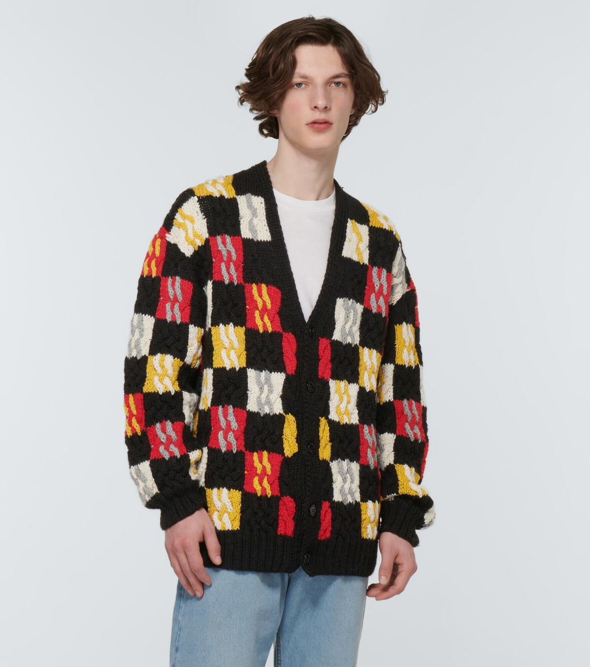 Loewe - Wool-blend patchwork cardigan Loewe